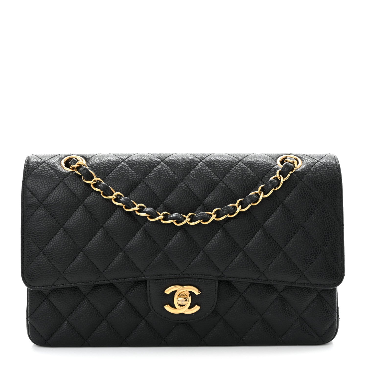 Chanel Caviar Quilted Medium Double Flap Black 1 of 10