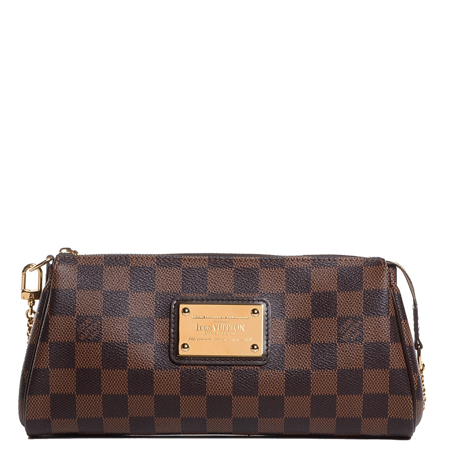 Louis Vuitton Damier Ebene Eva Clutch 1 of 7