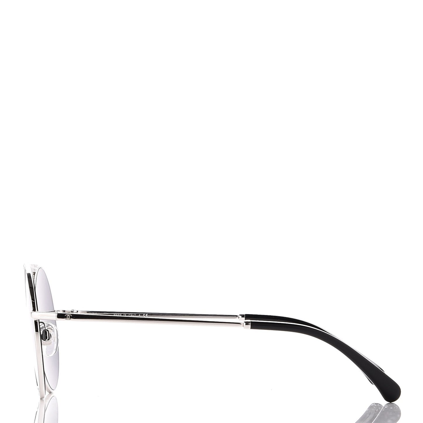 Metal Winter Round Sunglasses 4232 Silver