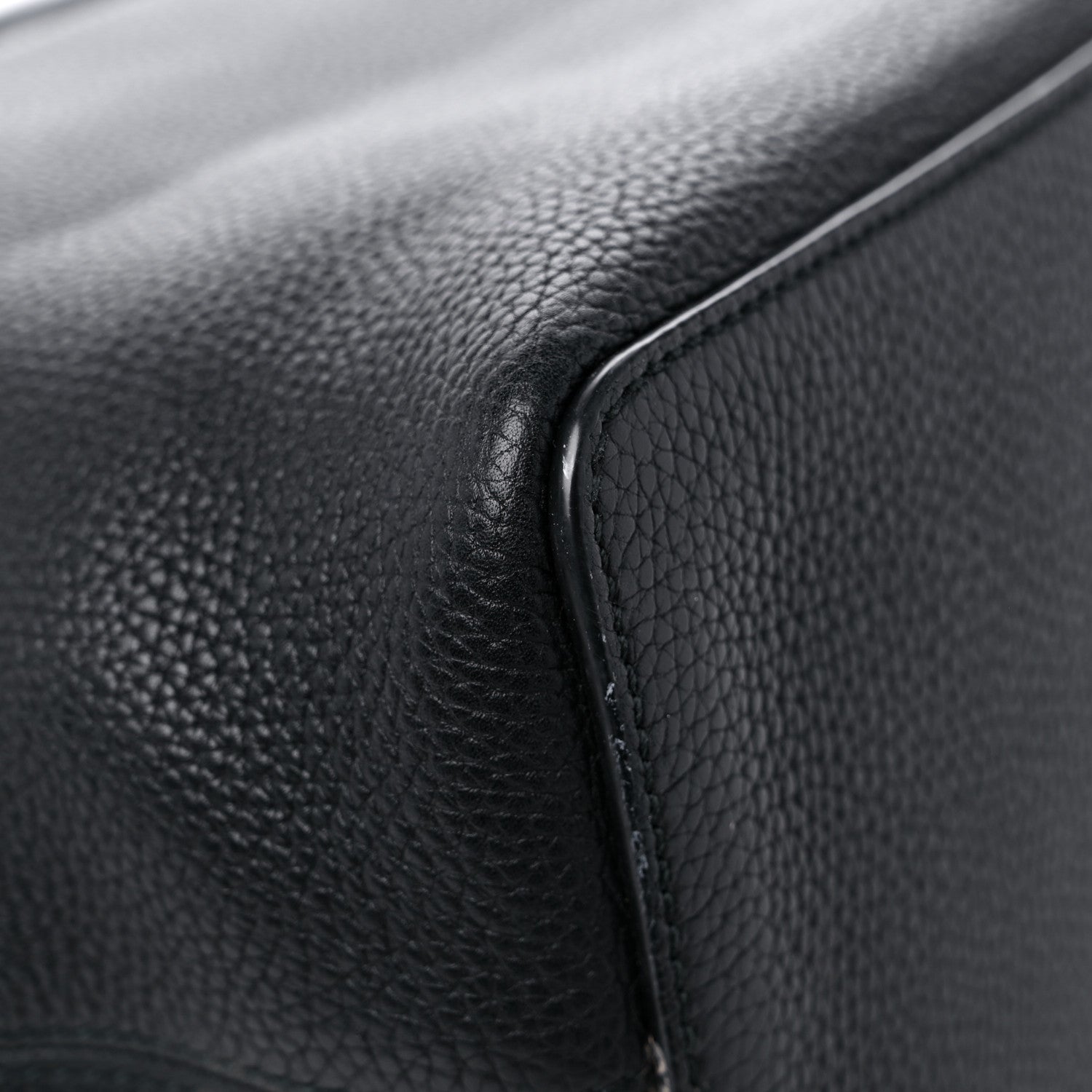Gucci Pebbled Calfskin Large Soho Hobo Black 10 of 12