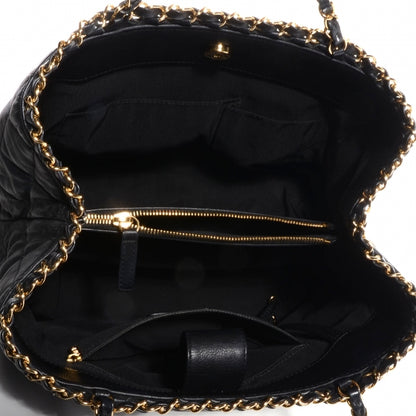 Chanel Calfskin Small Chain Me Tote Black 5 of 7
