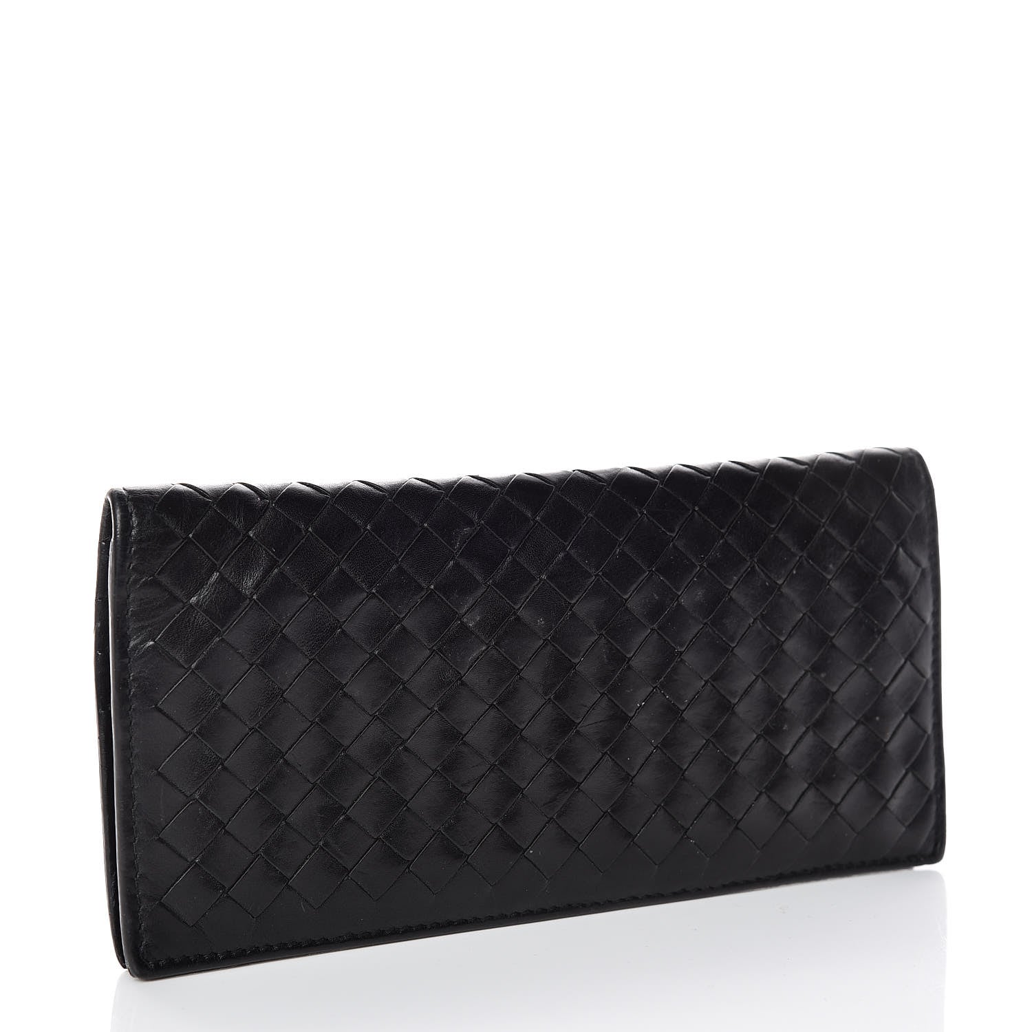 Bottega Veneta Nappa Intrecciato Flap Wallet Black 3 of 13