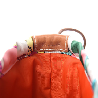 Hermes Silk On A Summer Day Fourbi 20 PM Pouch Tosca Bleu Paon 5 of 7