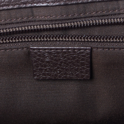 Gucci Monogram Flap Messenger Bag Beige Dark Brown 7 of 8