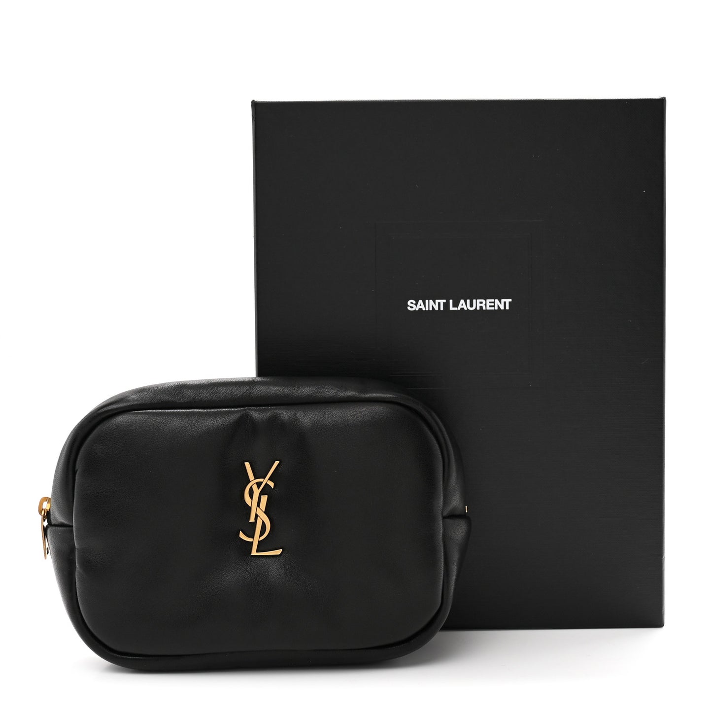 Lambskin Calypso Cosmetic Case Black