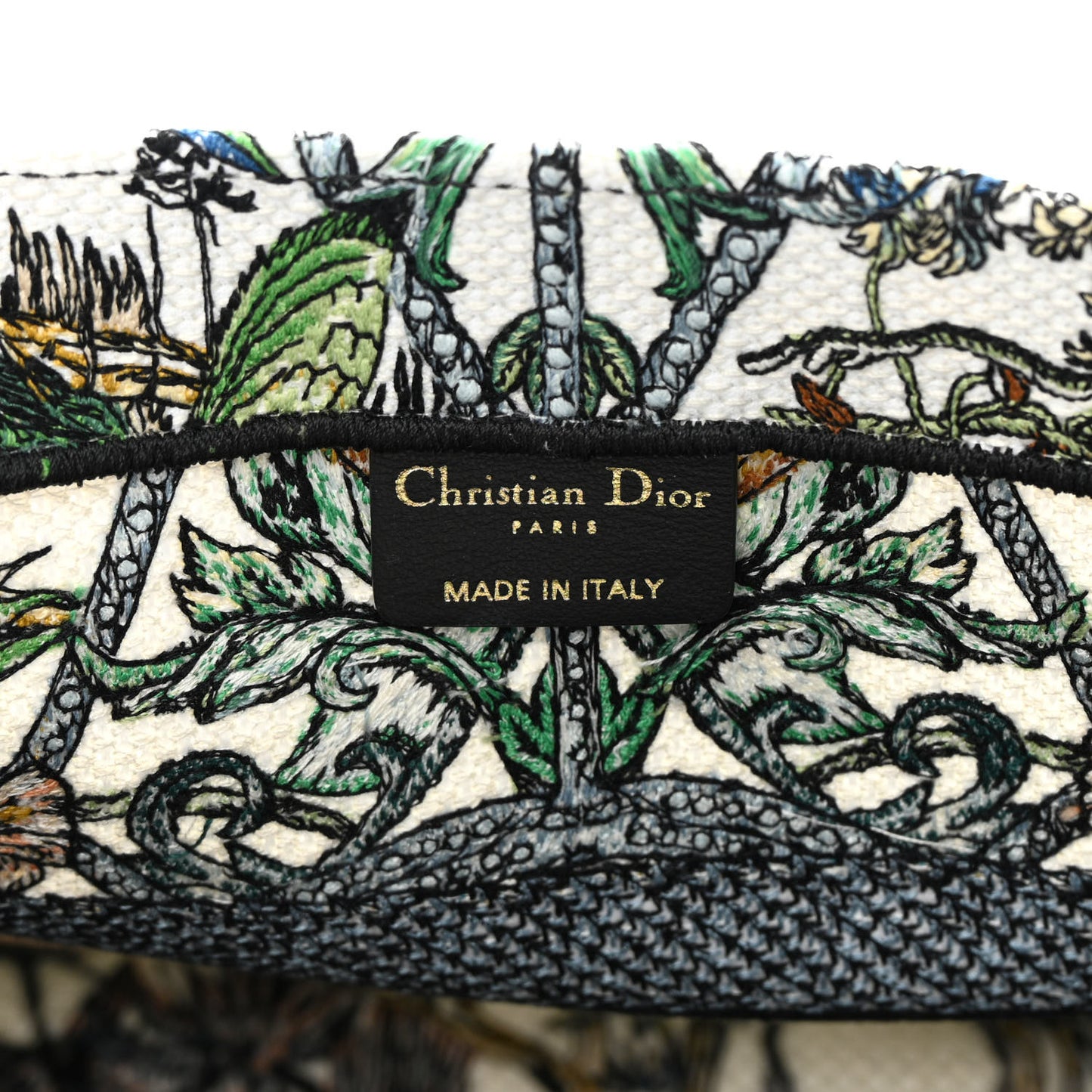 Canvas Embroidered Medium Etoile De Voyage Book Tote White Multicolor