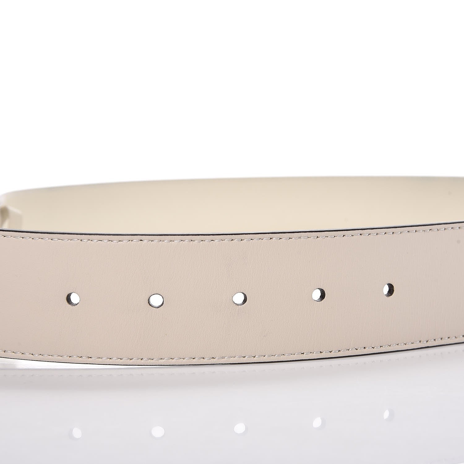 Gucci Calfskin Double G 40mm Belt 90 36 Mystic White 5 of 6