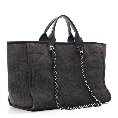 Chanel Canvas Medium Deauville Tote Grey 3 of 15