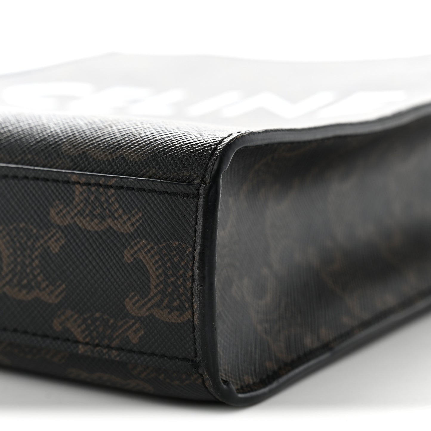 Triomphe Canvas Calfskin Mini Vertical Cabas Tan