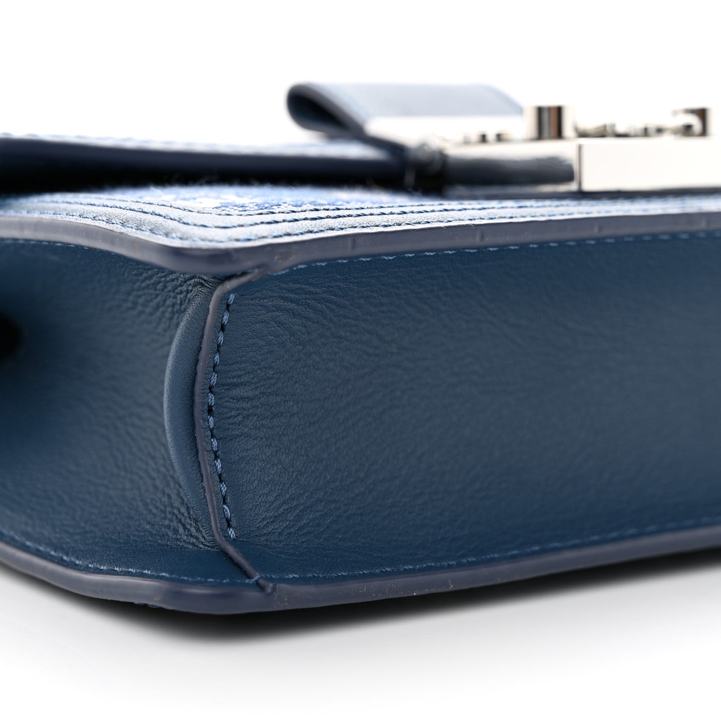 Vintage Jacquard Monogram Mini Tracy Crossbody Blue