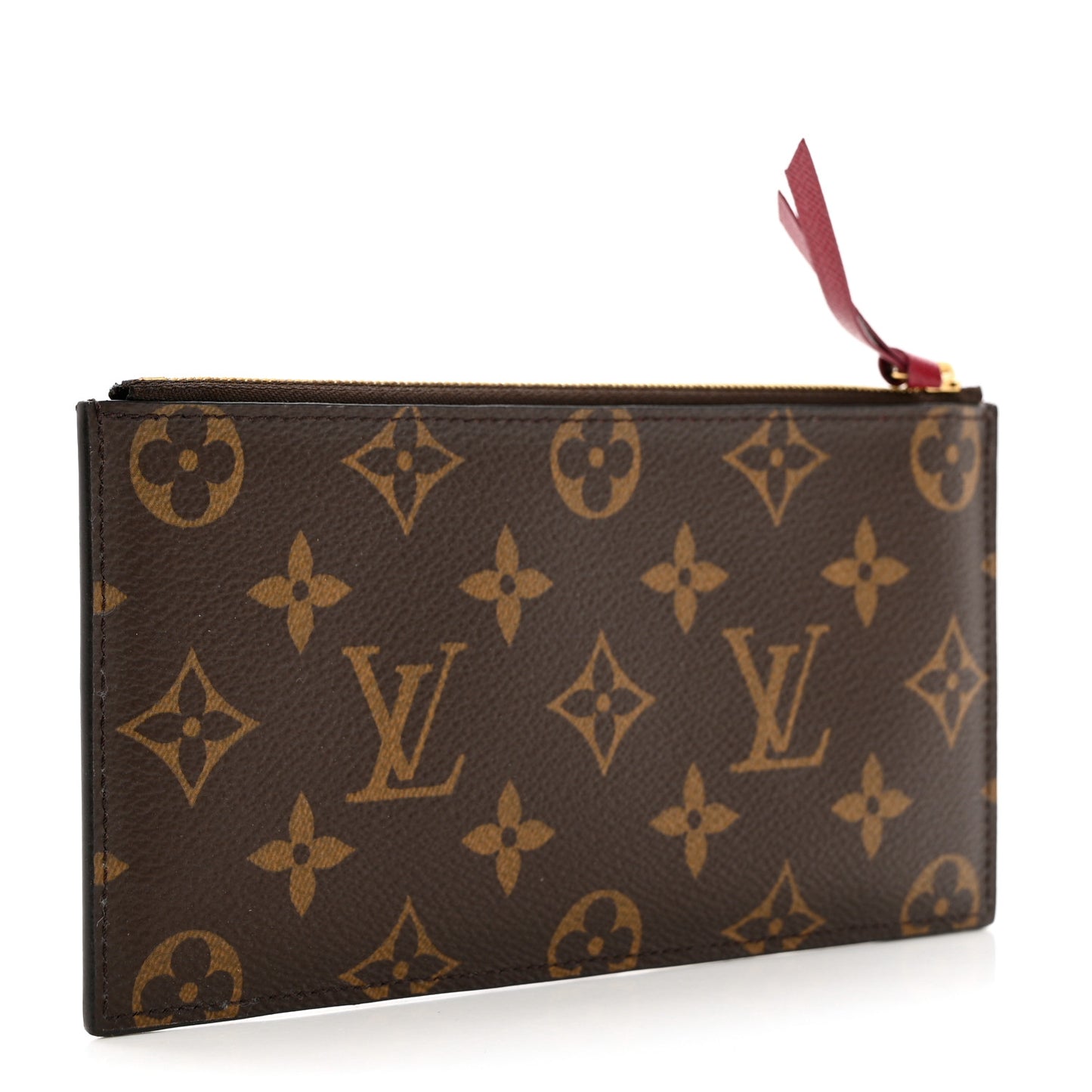 Monogram Felicie Chain Wallet Zippered Insert Fuchsia