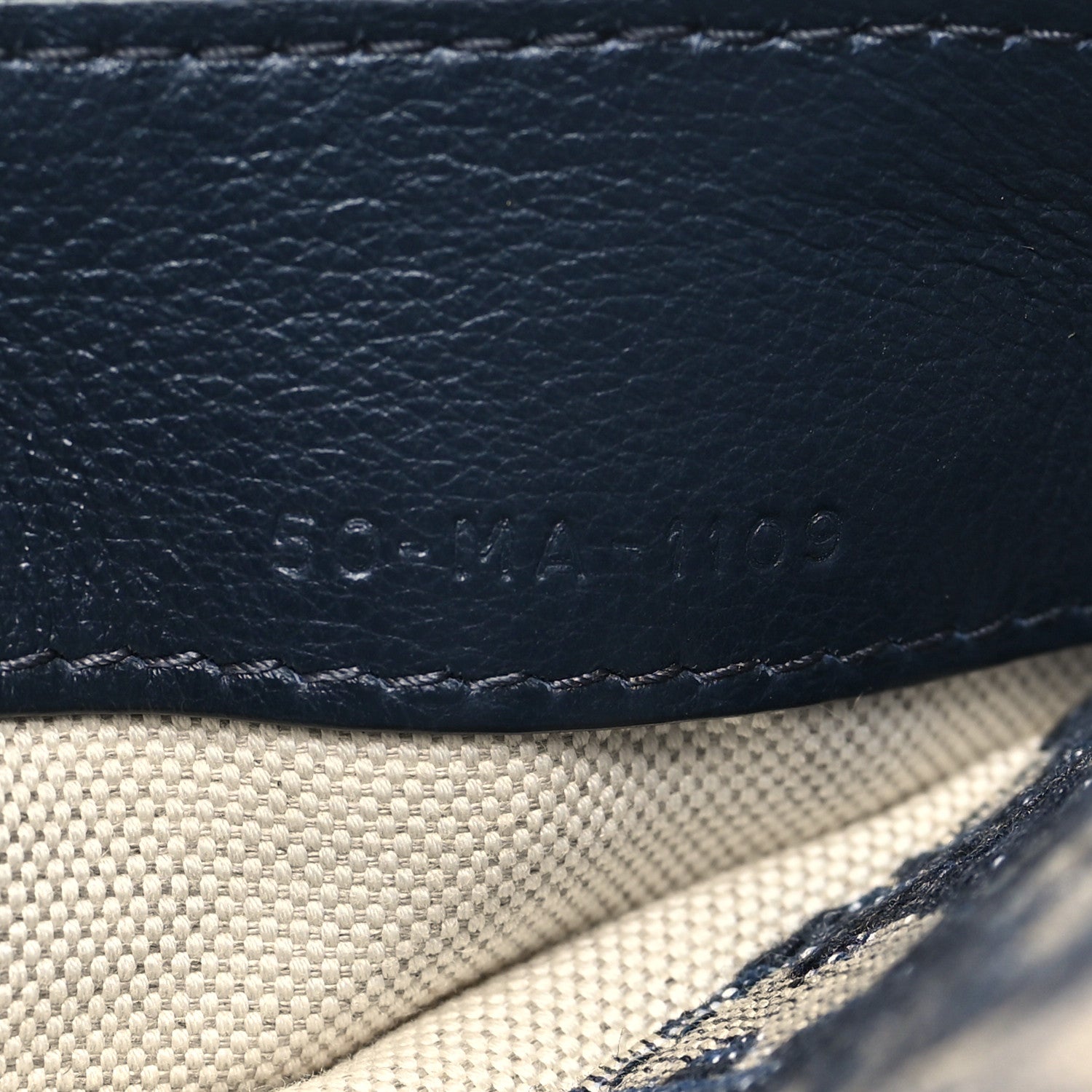 Christian Dior Oblique Saddle Belt Pouch Blue 7 of 11