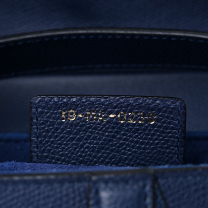 Christian Dior Grained Calfskin Saddle Bag Navy 6 of 9