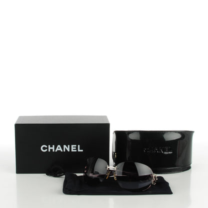 Chanel Crystal Camellia CC Sunglasses 4171-B Purple 6 of 6