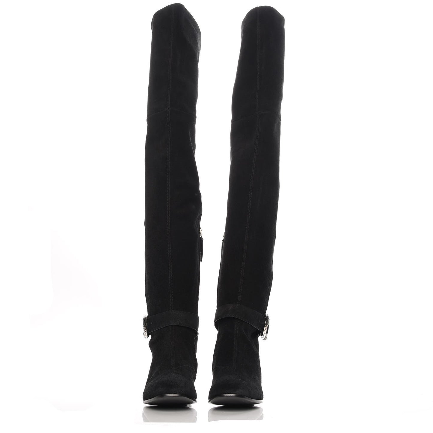 Suede Dionysus Over The Knee Boot 39 Black