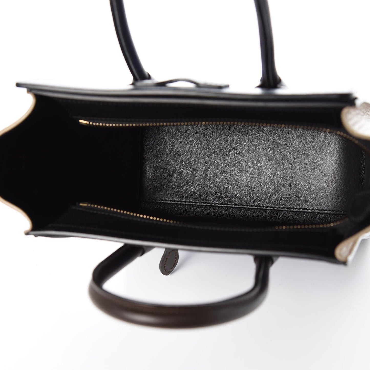 Smooth Calfskin Bullhide Nano Tri-Color Luggage Indigo