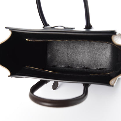 Celine Smooth Calfskin Bullhide Nano Tri-Color Luggage Indigo 5 of 7