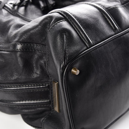 Burberry Grainy Calfskin Tassel Drawstring Shoulder Bag Black 13 of 19