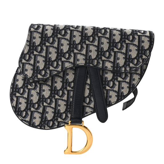 Oblique Saddle Belt Pouch Blue