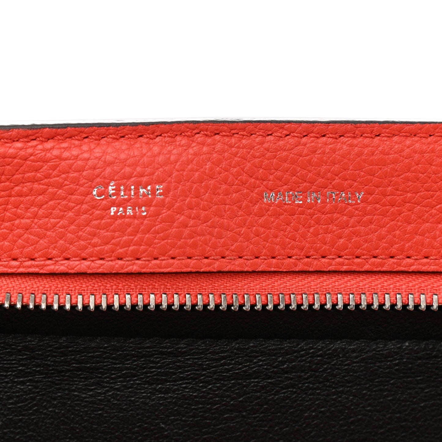 Drummed Calfskin Suede Medium Trapeze Coquelicot
