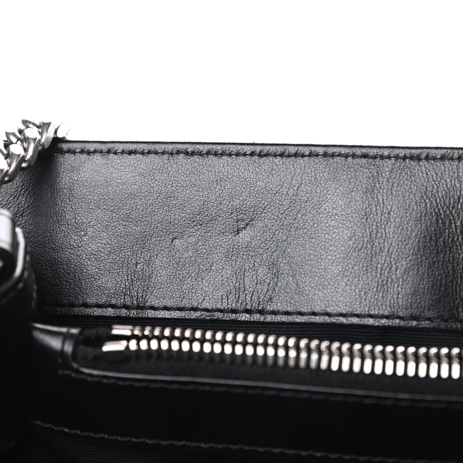 Saint Laurent Calfskin Y Quilted Monogram Medium Loulou Chain Satchel Black 12 of 15