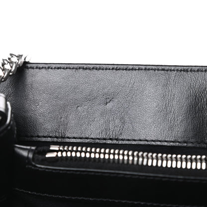 Saint Laurent Calfskin Y Quilted Monogram Medium Loulou Chain Satchel Black 12 of 15