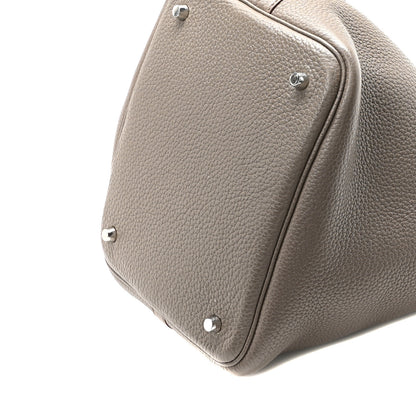 Hermes Taurillon Clemence Picotin Lock 22 MM Etain 9 of 9