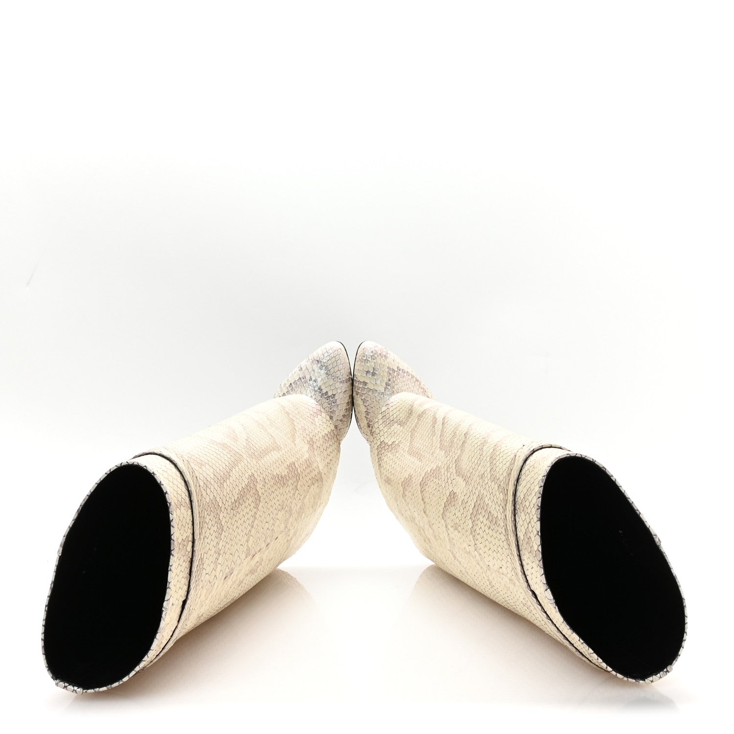 Givenchy Python Shark Lock Pant Boots 39 Natural Beige 2 of 8