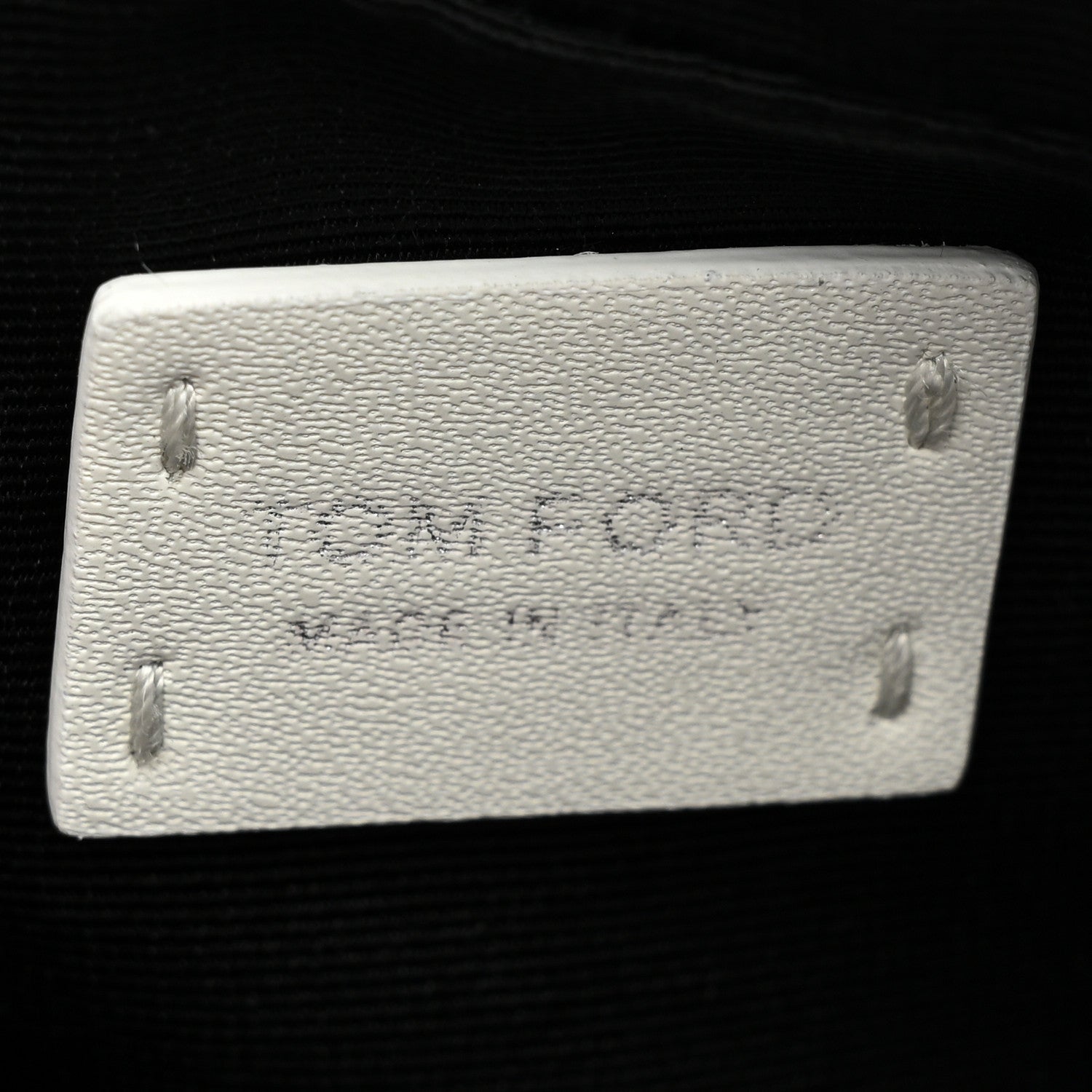 Tom Ford Grained Calfskin Soleil Cosmetic Pouch White 6 of 7