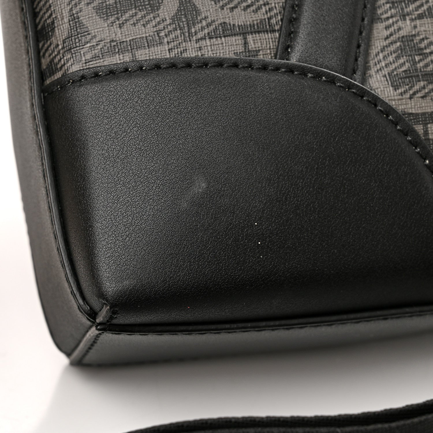 Salvatore Ferragamo Gancini Monogram Calfskin Briefcase Black Grey 11 of 12