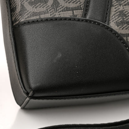 Salvatore Ferragamo Gancini Monogram Calfskin Briefcase Black Grey 11 of 12