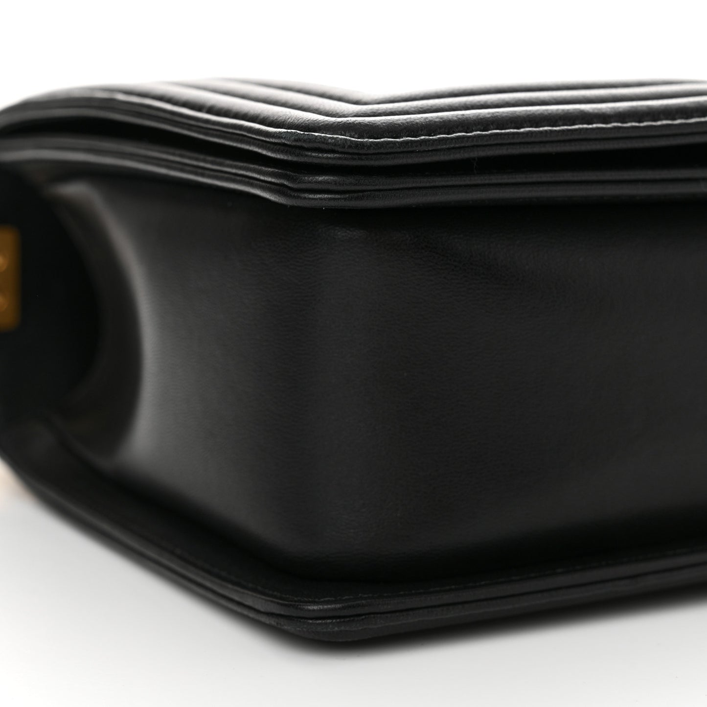 Lambskin Quilted New Medium Boy Flap Black