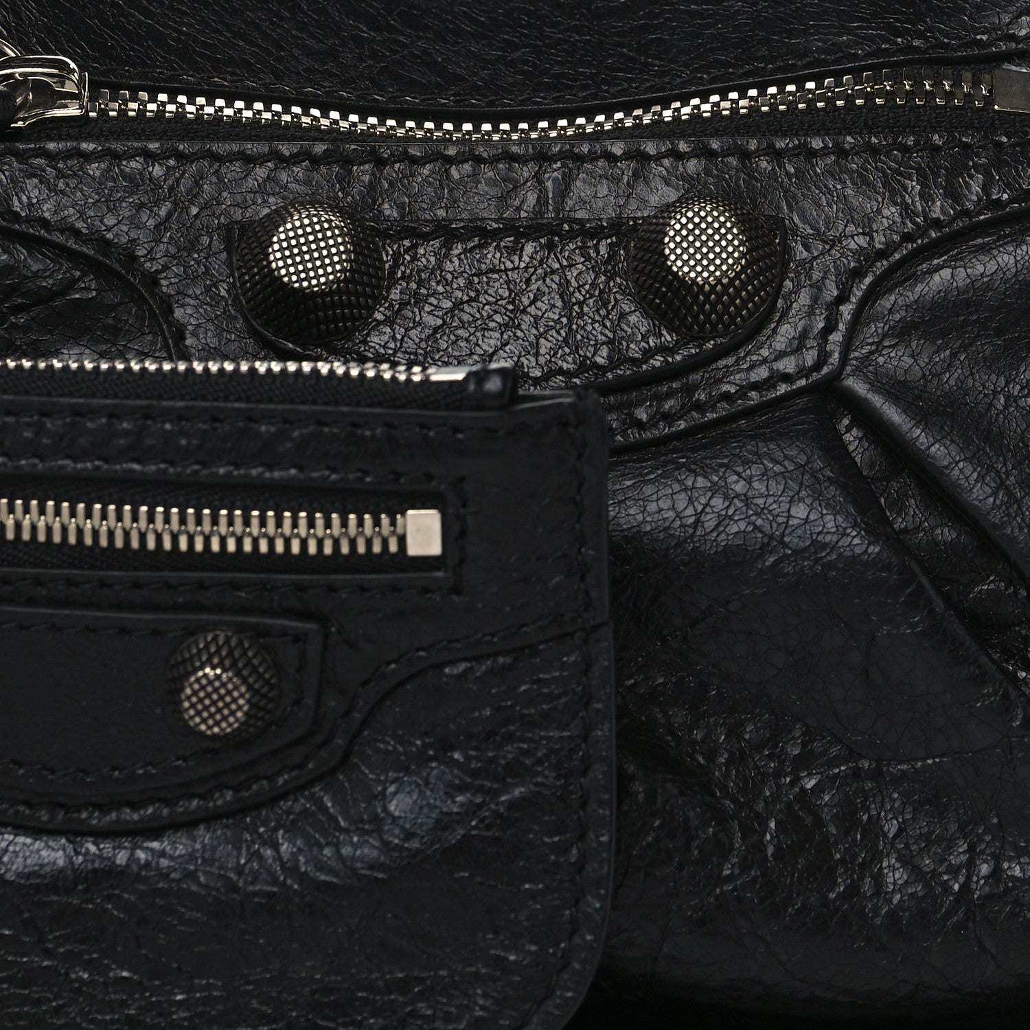 Balenciaga Agneau Arena Small Le Cagole Shoulder Bag Black 8 of 10