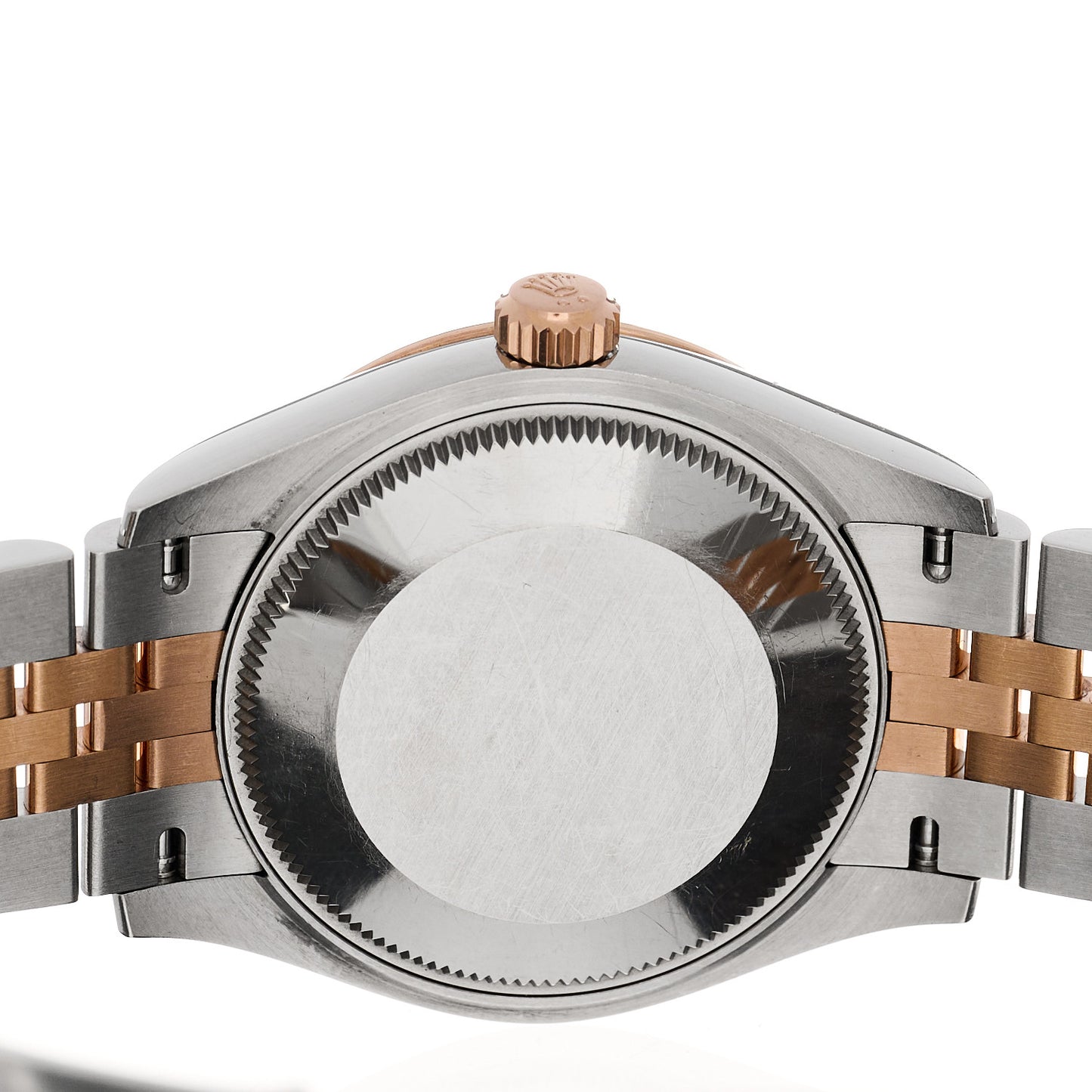 Stainless Steel 18K Everose Gold Diamond 31mm Oyster Perpetual Datejust Watch Dark Rhodium Roman 278271