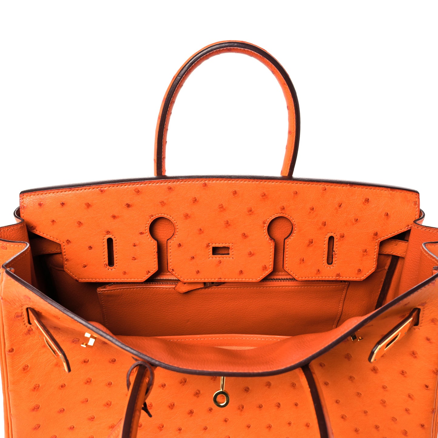 Ostrich Birkin 35 Orange