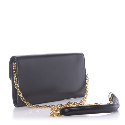 Celine Calfskin C Wallet On Chain Bag Black 3 of 10