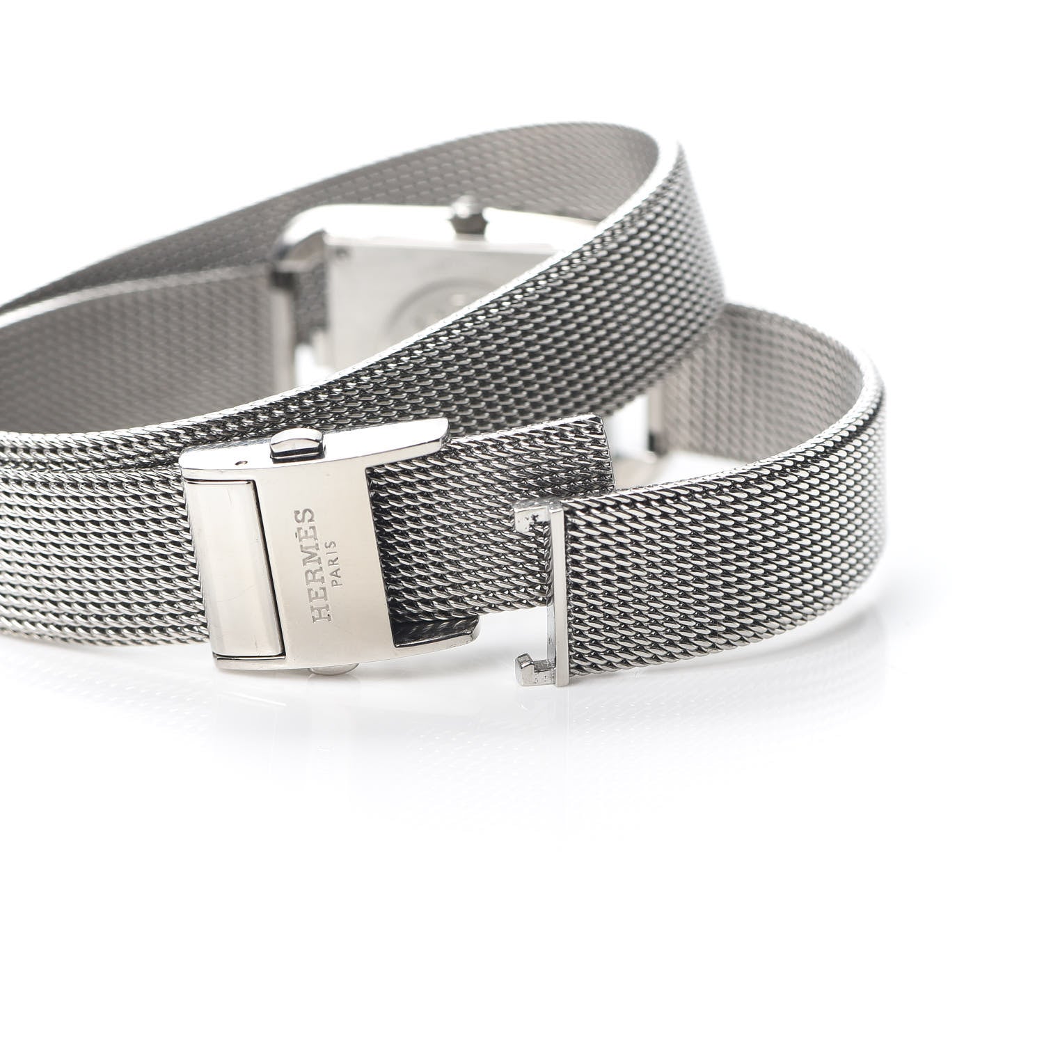 Hermes Stainless Steel 23mm Cape Cod Double Tour Quartz Watch Silver 5 of 6