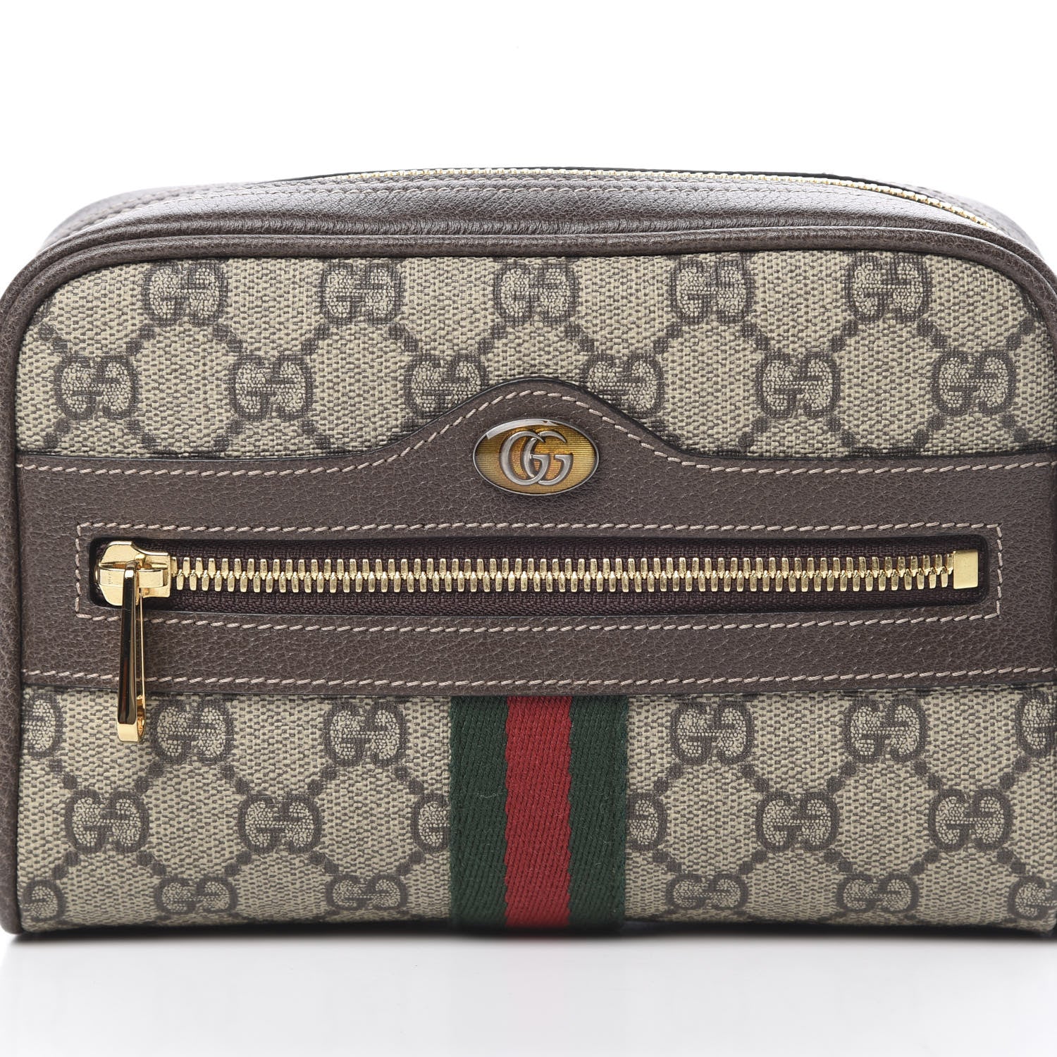 Gucci GG Supreme Monogram Web Small Ophidia Belt Bag 75 30 Dark Brown 8 of 12