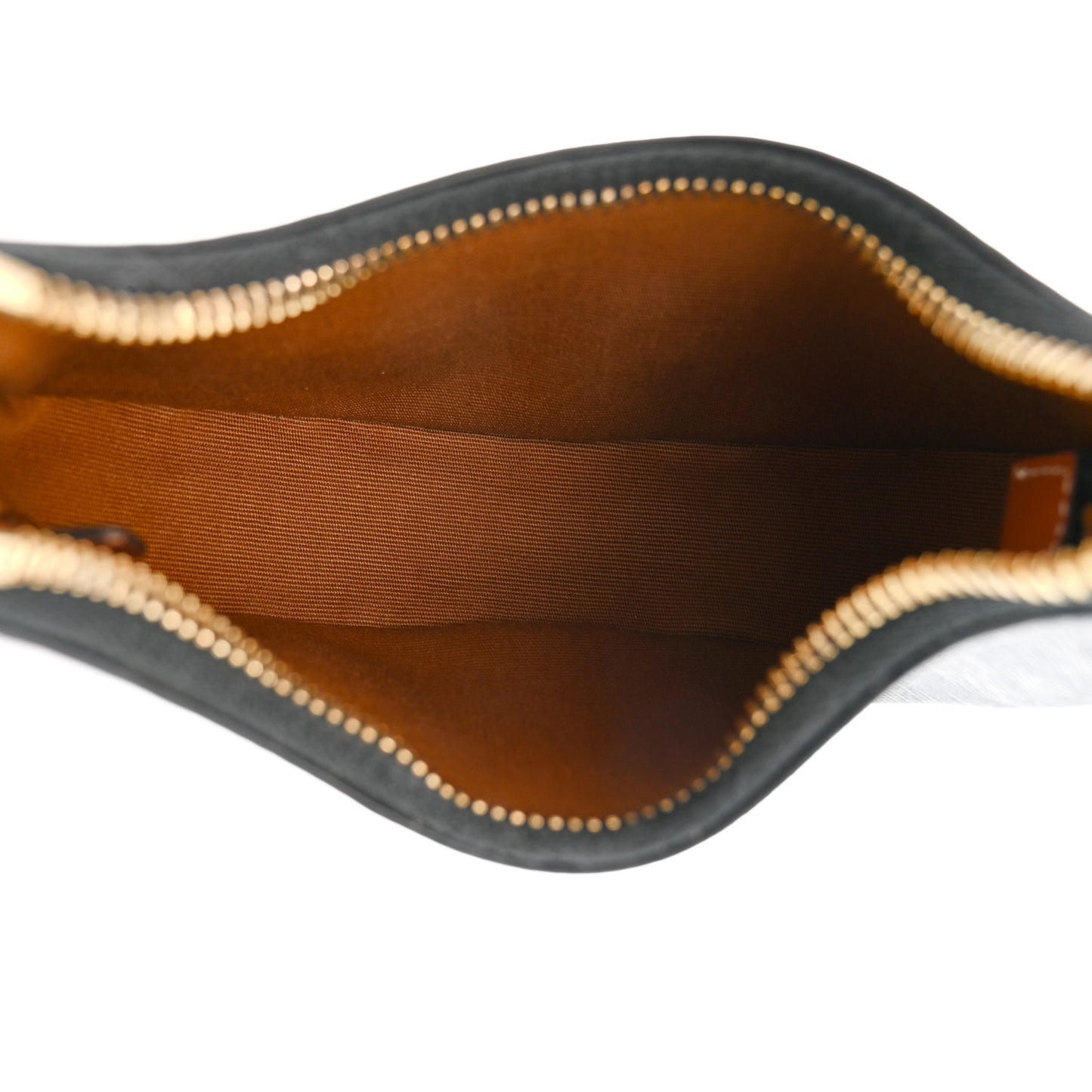 Canvas Calfskin Mini Ava Triomphe Shoulder Bag Tan