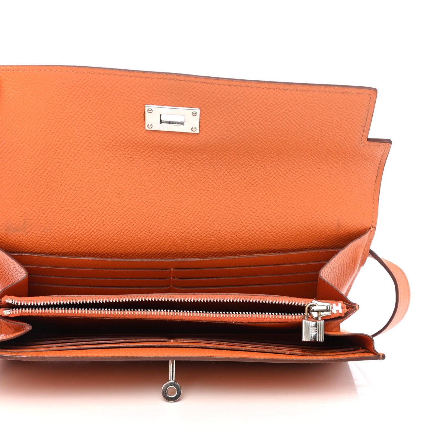 Epsom Kelly Longue Wallet Orange