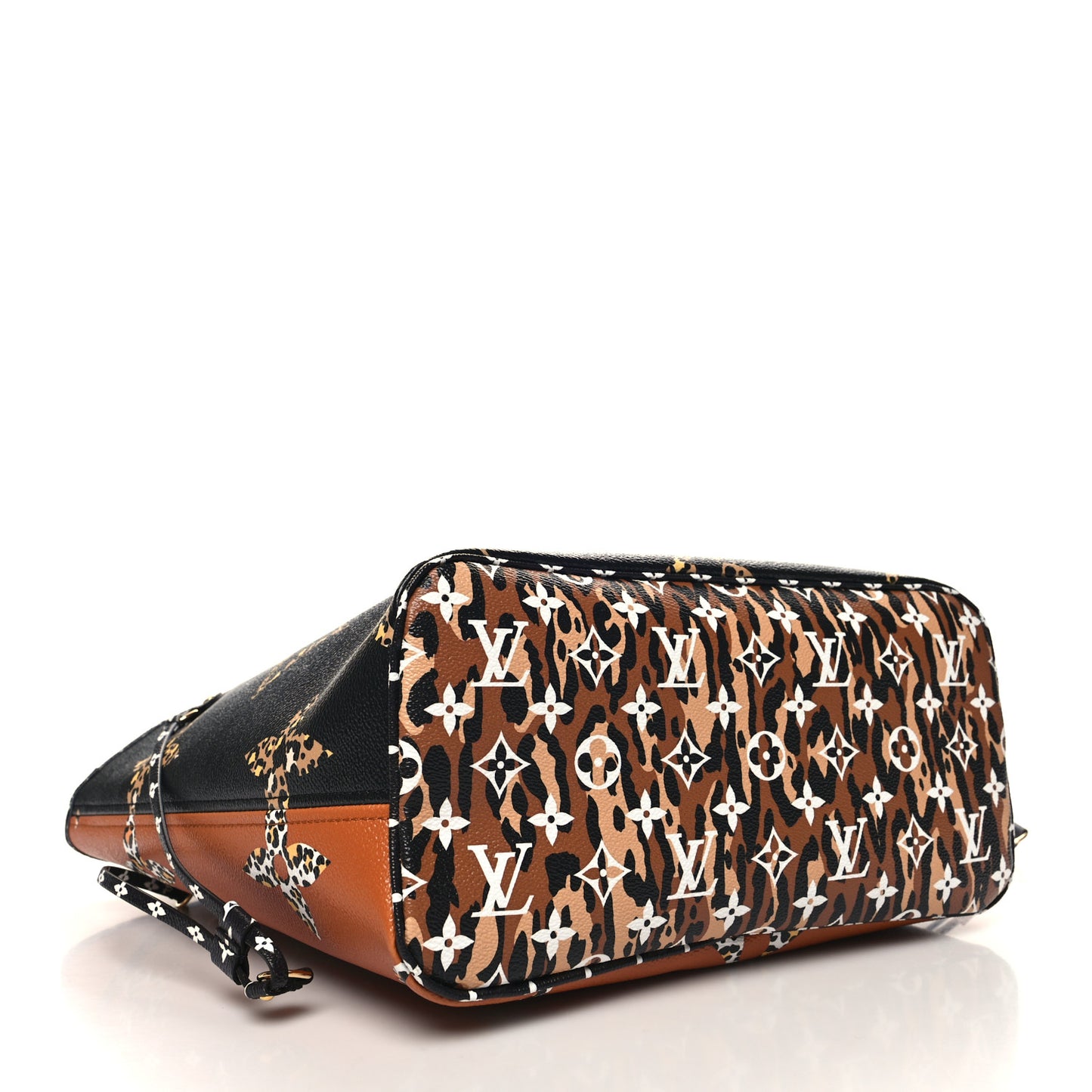 Monogram Giant Jungle Neverfull MM Black