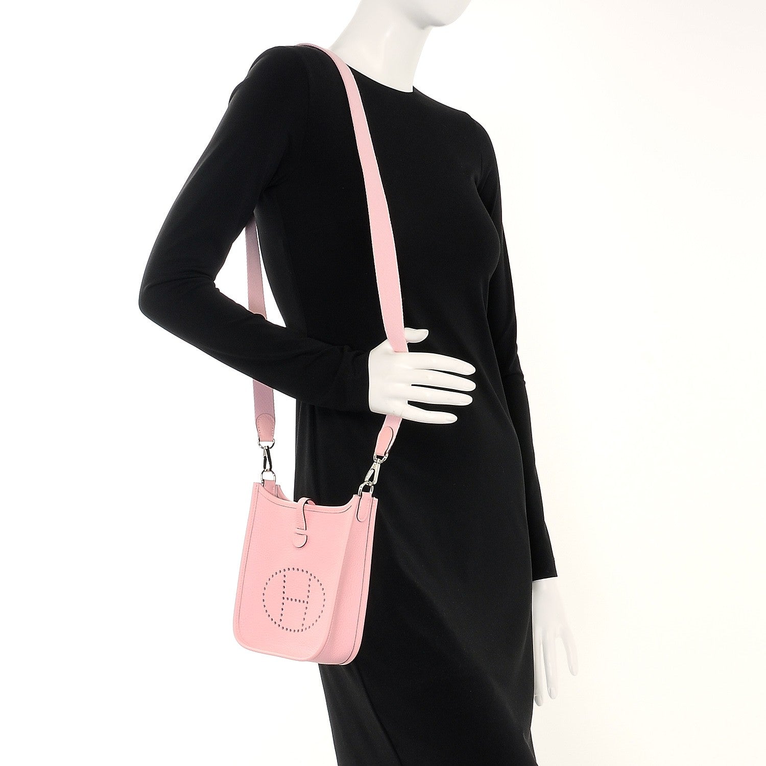 Hermes Taurillon Clemence Evelyne TPM Rose Sakura 2 of 8