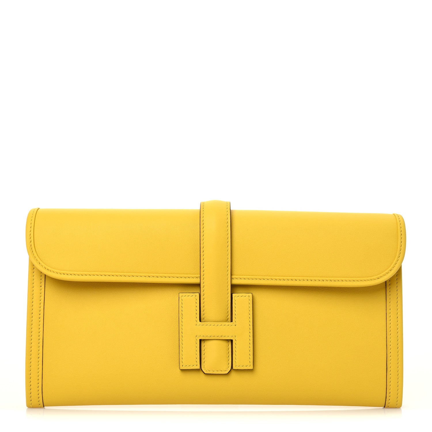 Hermes Swift Jige Elan 29 Clutch Jaune De Naples 1 of 8