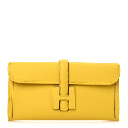 Hermes Swift Jige Elan 29 Clutch Jaune De Naples 1 of 8