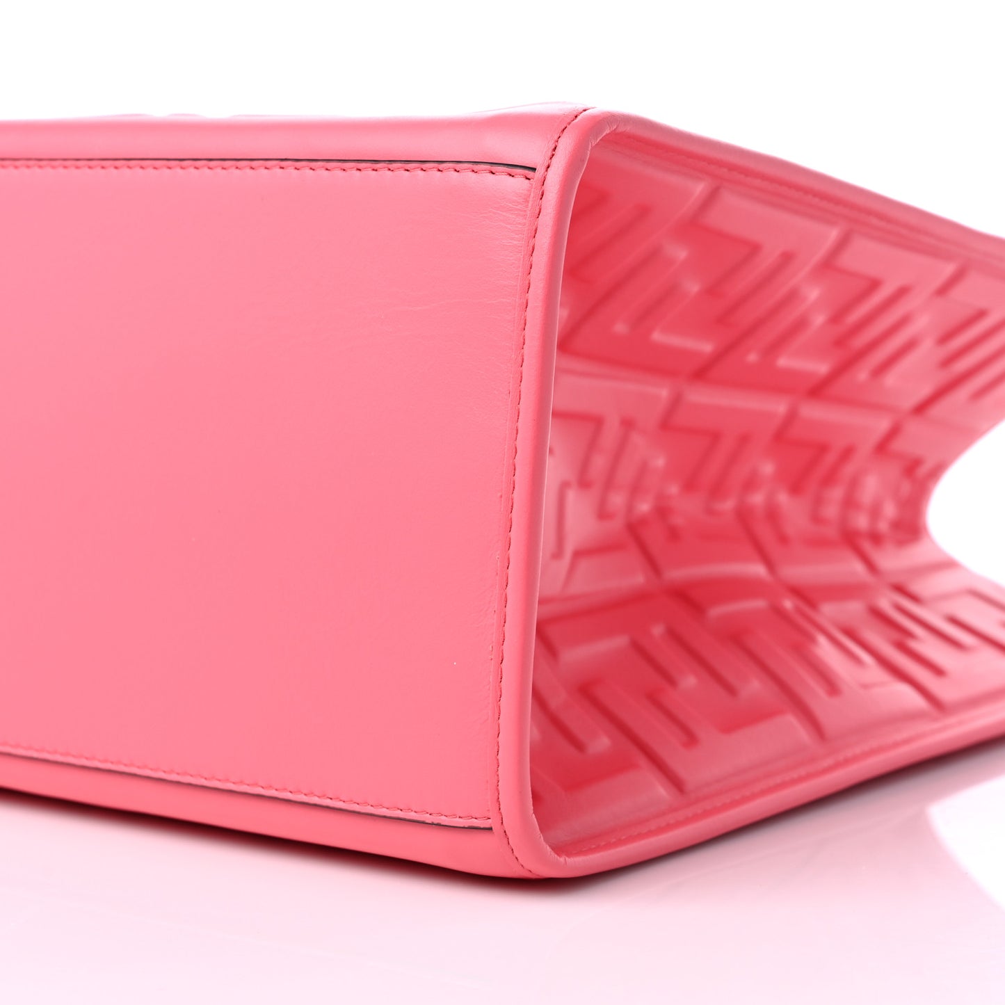 Vitello Plexiglass FF Embossed Medium Fendi Sunshine Shopper Tote Pink Dalia