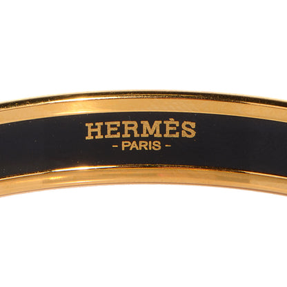 Hermes Enamel Printed Colliers de Chiens Narrow Bracelet 70 Sables 3 of 4