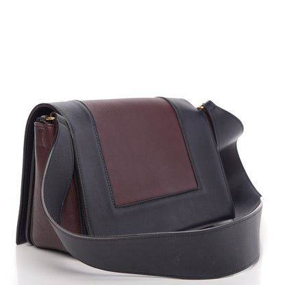 Celine Shiny Smooth Calfskin Medium Frame Shoulder Bag Steel Blue Plum 3 of 13