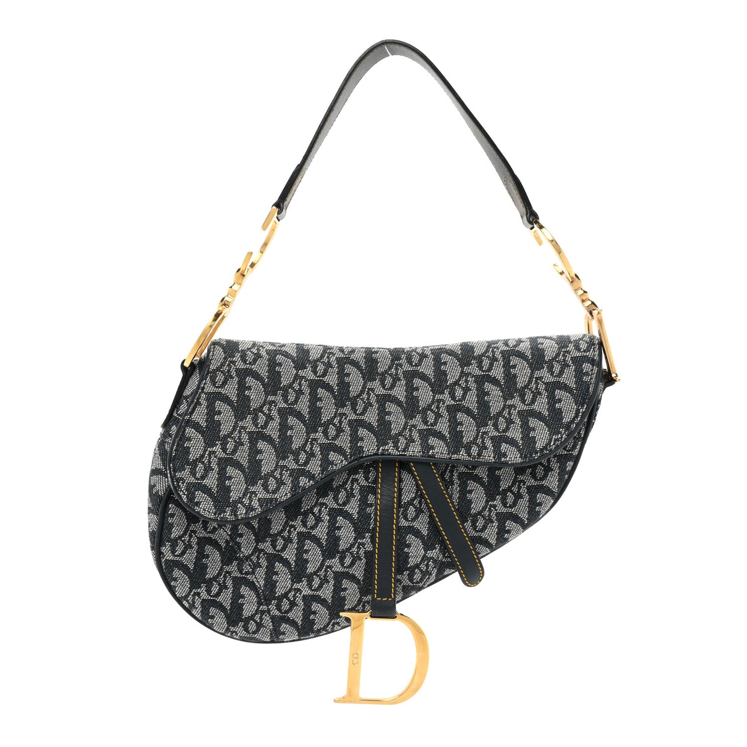 Christian Dior Monogram Saddle Bag Blue 1 of 13