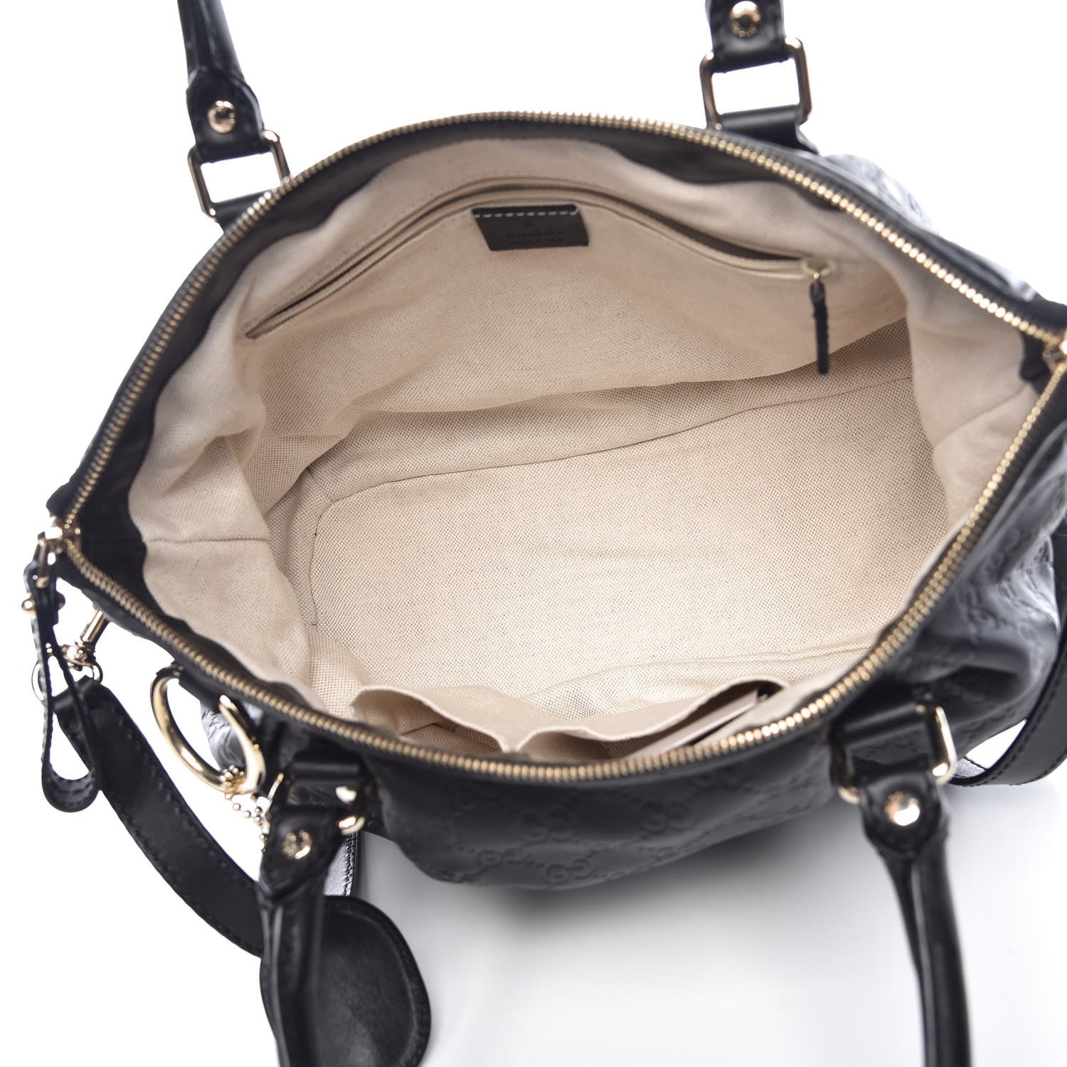Gucci Guccissima Medium Sukey Top Handle Bag Black 5 of 7