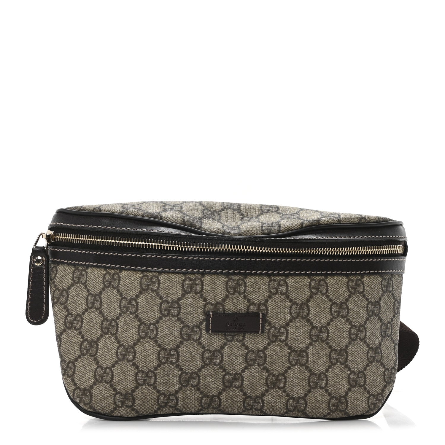 Gucci GG Supreme Monogram Belt Bag Dark Brown 1 of 10